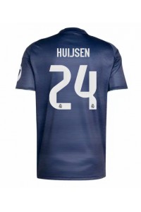 Real Madrid Dean Huijsen #24 Jalkapallovaatteet Vieraspaita 2025-26 Lyhythihainen